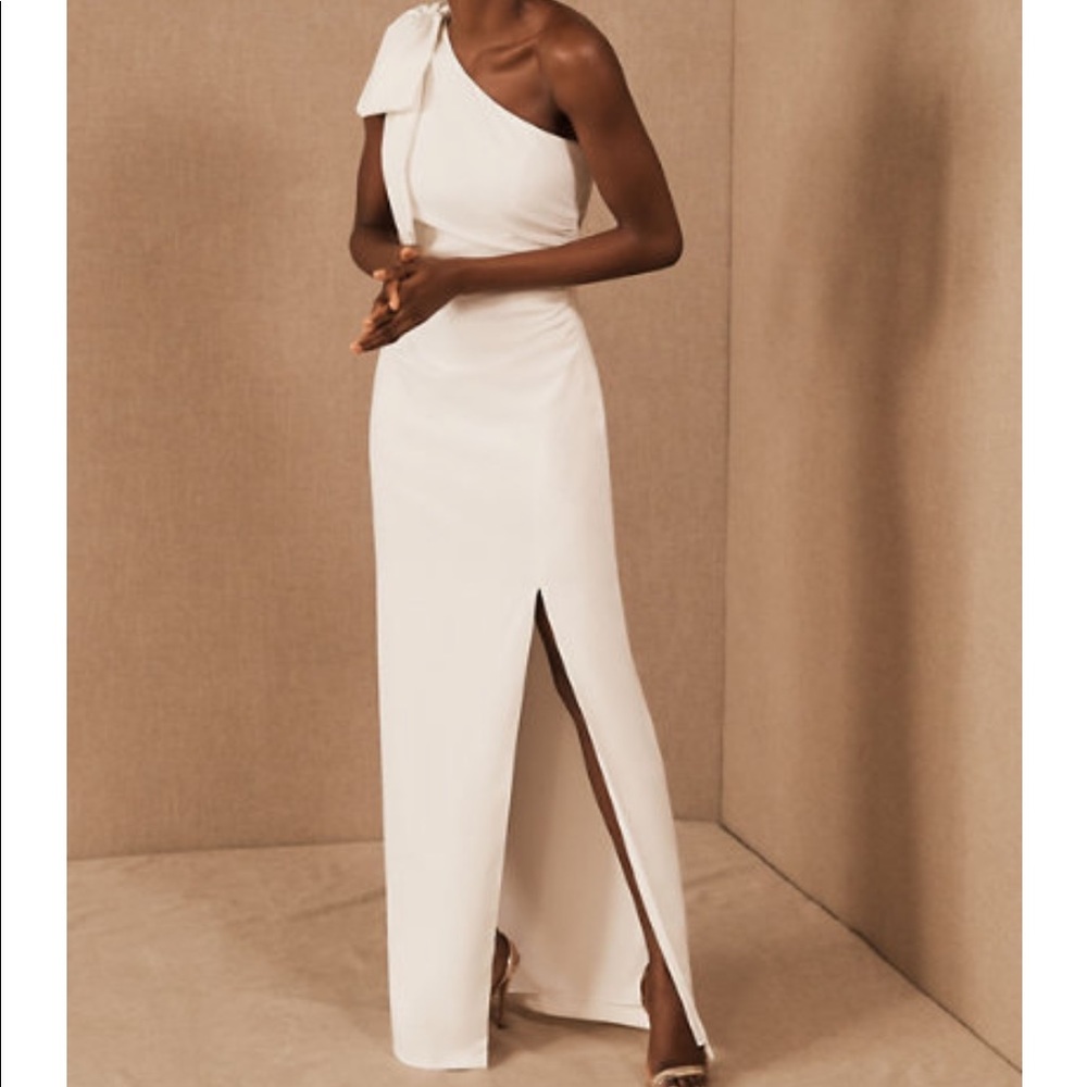 Monique Lhuillier Lionel One-Shoulder Dress